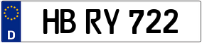 Trailer License Plate